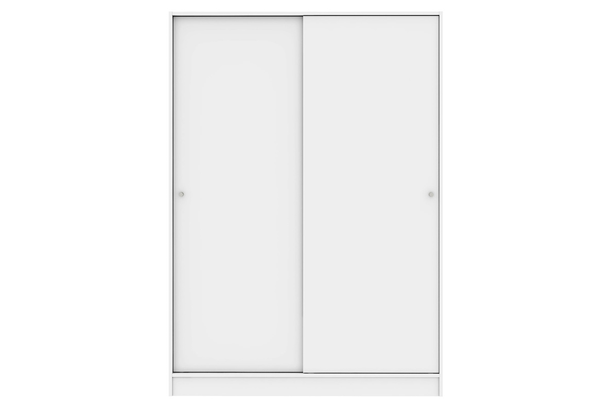 Шкаф 135х59х190 см для одежды в спальню/прихожую  с 5 полками и штангой ТевиБелый, фото 4