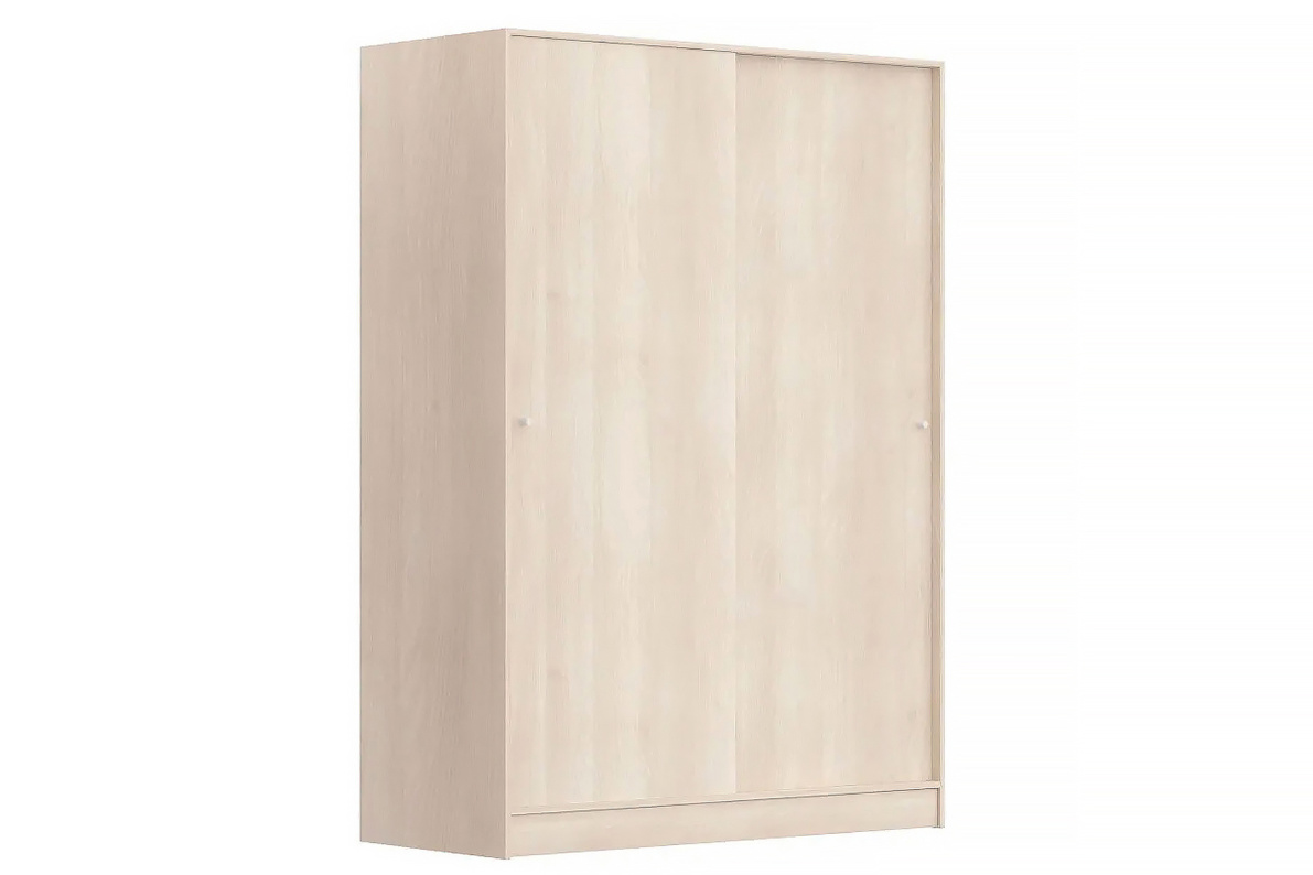 Шкаф 135х59х190 см для одежды в спальню/прихожую  с 5 полками и штангой ТевиАкация Лэйклэнд светлая, фото 3