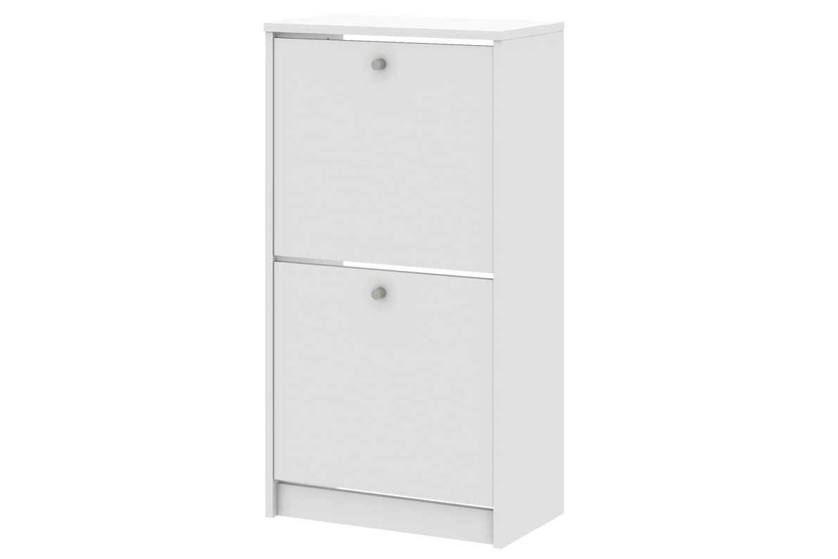 Обувница закрытая 49х28х93 см с двумя отделениями ТевиБелый, фото 4