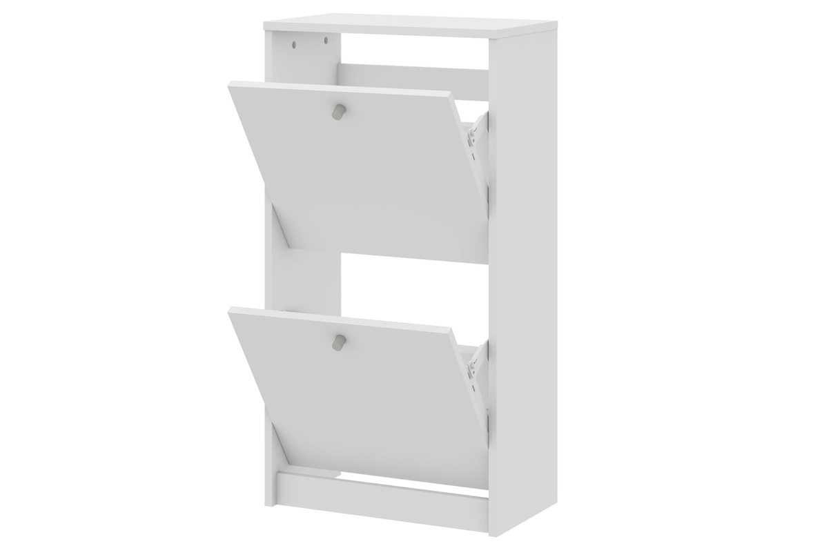 Обувница закрытая 49х28х93 см с двумя отделениями ТевиБелый, фото 5