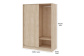 Шкаф 135х59х190 см для одежды в спальню/прихожую  с 5 полками и штангой ТевиАкация Лэйклэнд светлая, фото 4