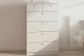 Комод 70х40х116 см с 6-ю ящиками Теви Белый, фото 2