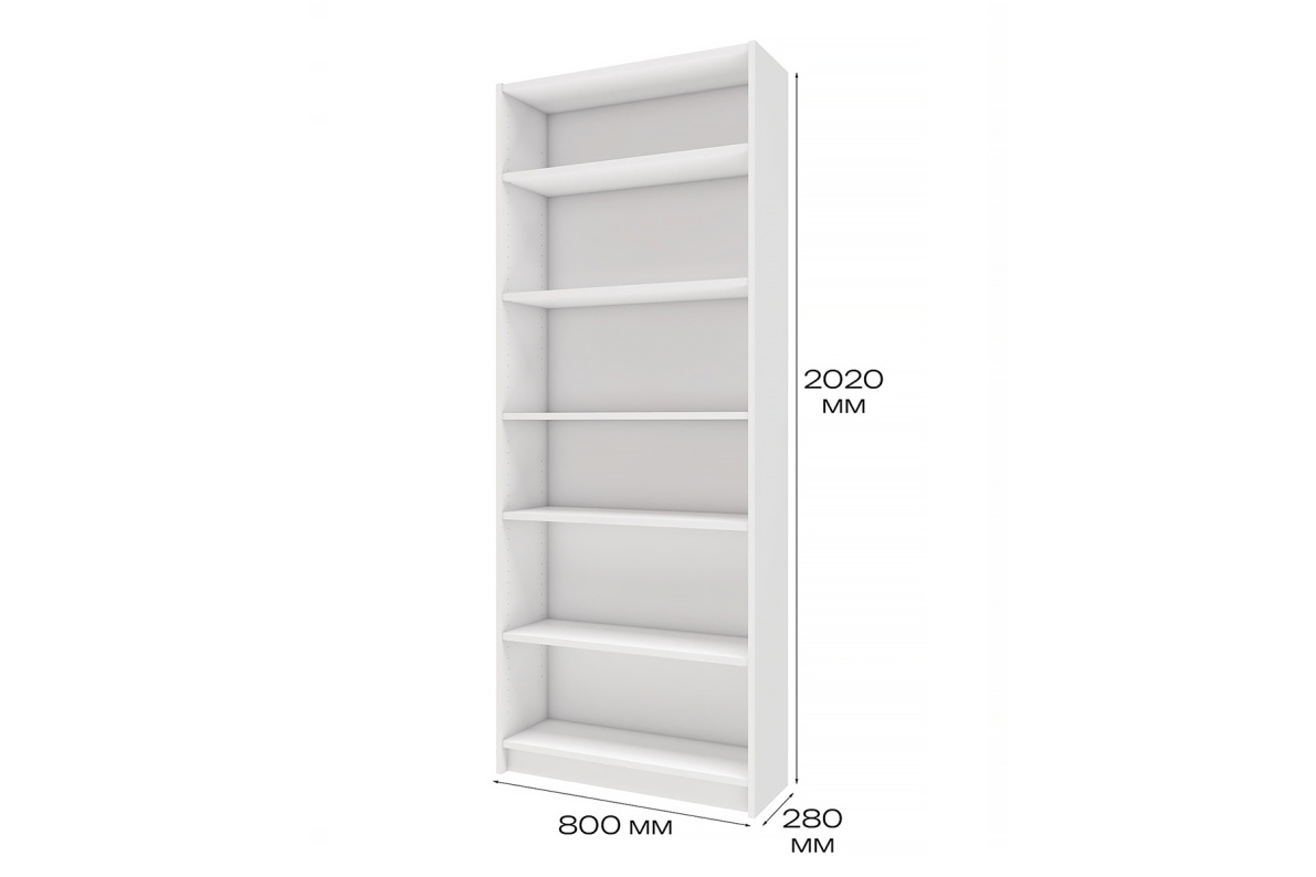 Стеллаж напольный 80х28х202 см, с регулируемыми полками Тинтон, фото 3