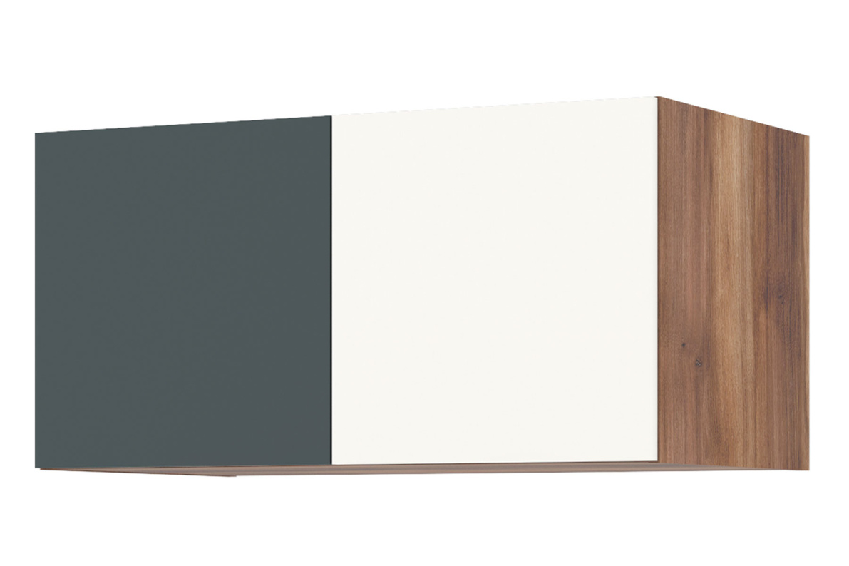 Антресоль с фасадом , 100 см ТризильЗеленый камень/Белый