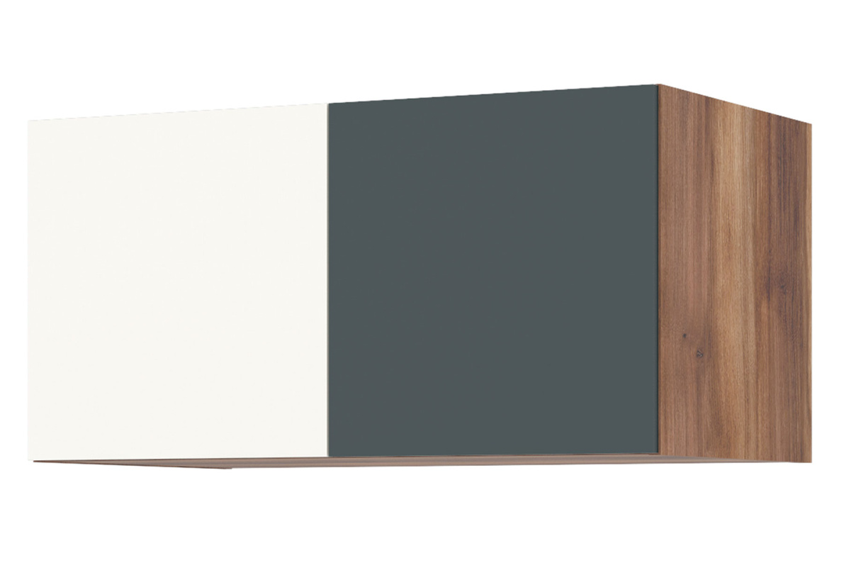 Антресоль с фасадом , 100 см ТризильЗеленый камень/Белый