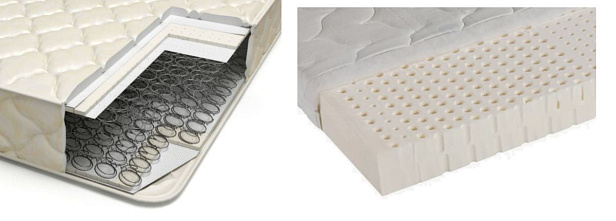 Какой матрас лучше латексный или пружинный